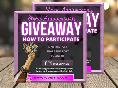 Giveaway Flyer Template Free